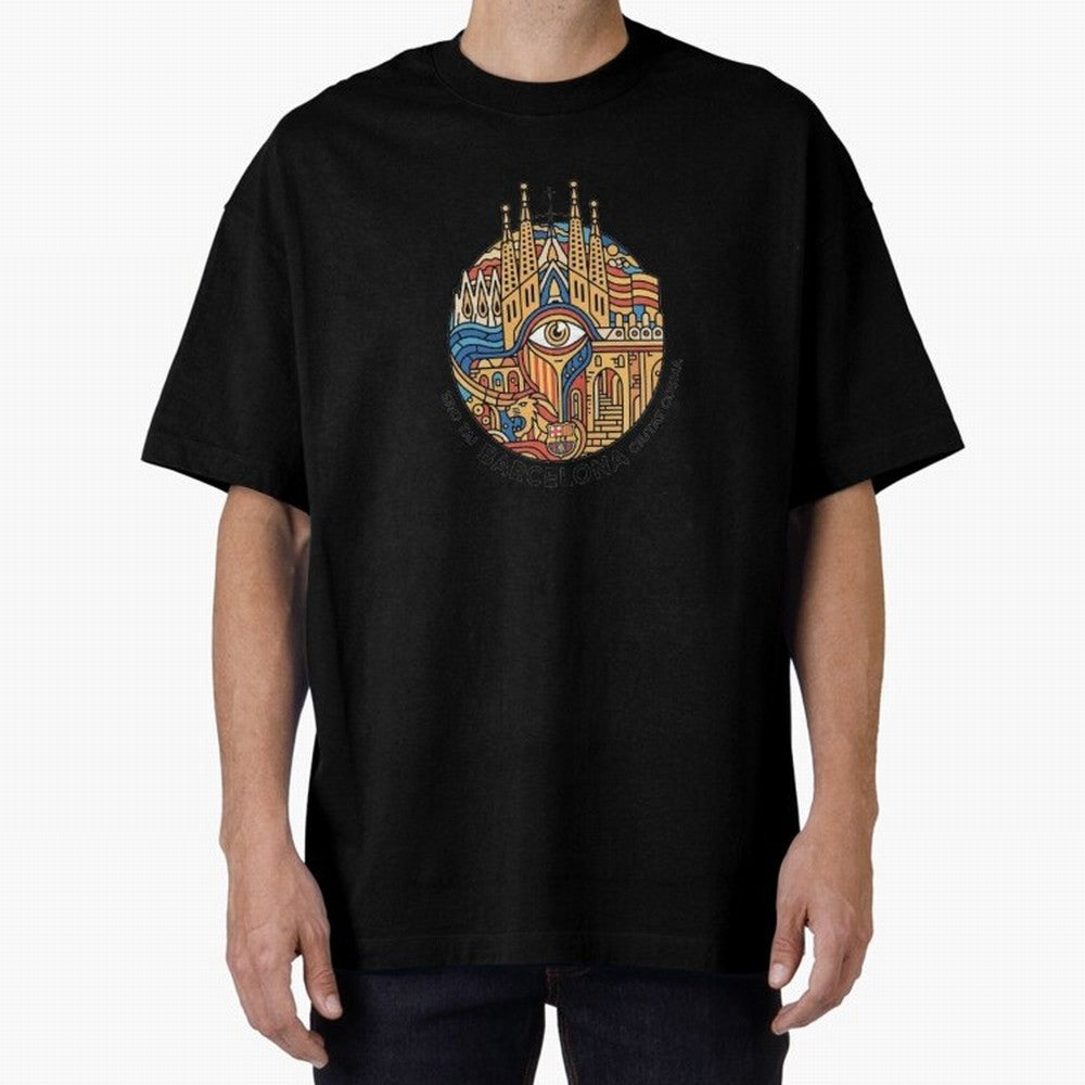 BARCELONA Oversized T-Shirt Carry the FIFA World Cup 2026 Journey through Neymar Highlights, Argentina and Brazil Pride, Tournament Hype, Historic Matchups, Family Viewing Parties and Global Sports Pride; Built for Supporters Chasing Trophy Dreams,