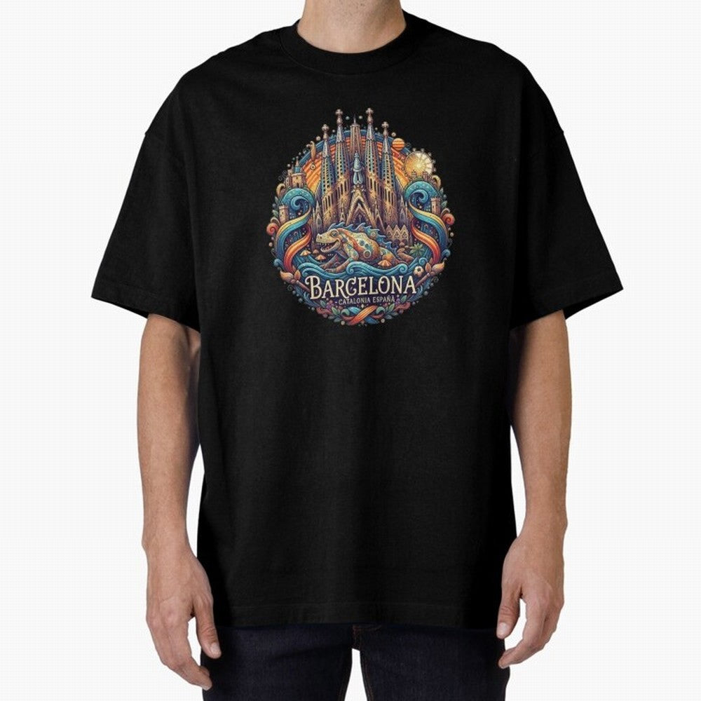 BARCELONA Oversized T-Shirt Step into FIFA World Cup 2026 Group Stage for Fans of Neymar and England and Germany, Bringing Stadium Chants, National Pride, Trophy Dreams and Unforgettable Football Memories; Built for Supporters Chasing Trophy