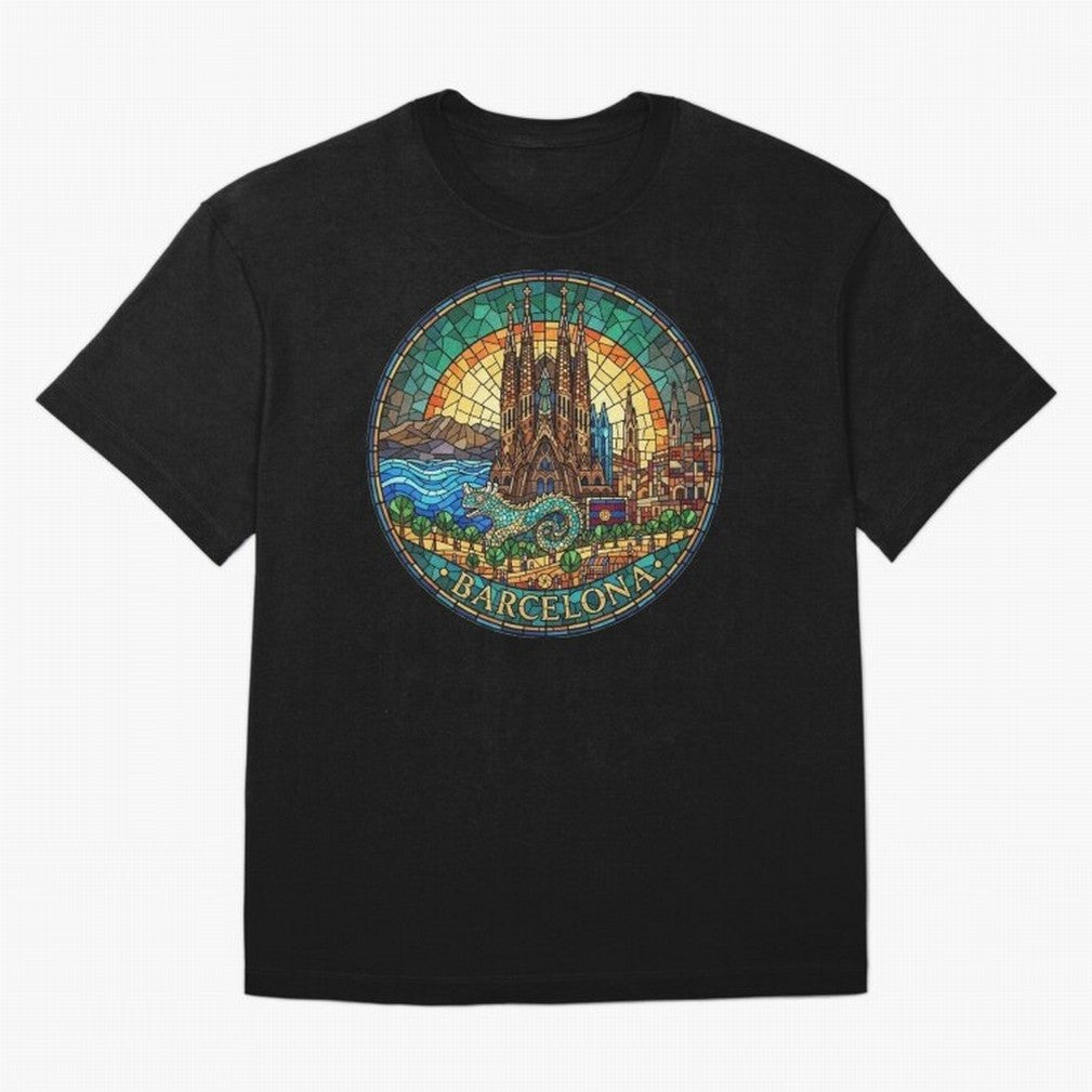 BARCELONA Classic T-Shirt Live the Energy of FIFA World Cup 2026 for Fans of Messi, CR7 and Mbappe and Portugal, Spain and Germany, Bringing Soccer Culture, Superstar Moments, National Team Dreams and Competitive Fire; Perfect for Supporters Who