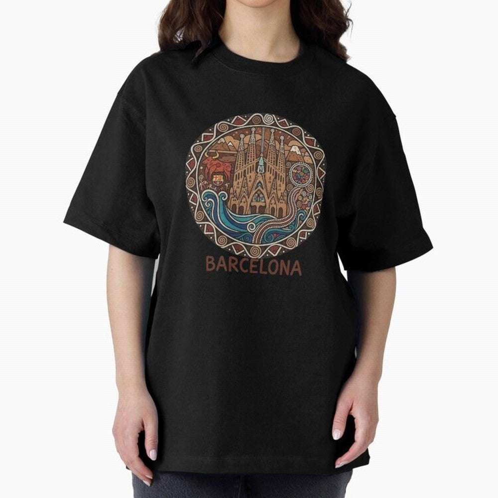 BARCELONA Oversized T-Shirt Make the Season About FIFA World Cup 2026 USA Canada Mexico Spirit, with France, Haaland and Mbappe, Vintage Soccer Flavor, Modern Football Stars, National Flags and Final Night Emotion; Great for Supporters Who Love