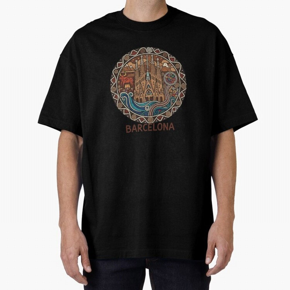 BARCELONA Oversized T-Shirt Make the Season About FIFA World Cup 2026 USA Canada Mexico Spirit, with France, Haaland and Mbappe, Vintage Soccer Flavor, Modern Football Stars, National Flags and Final Night Emotion; Great for Supporters Who Love
