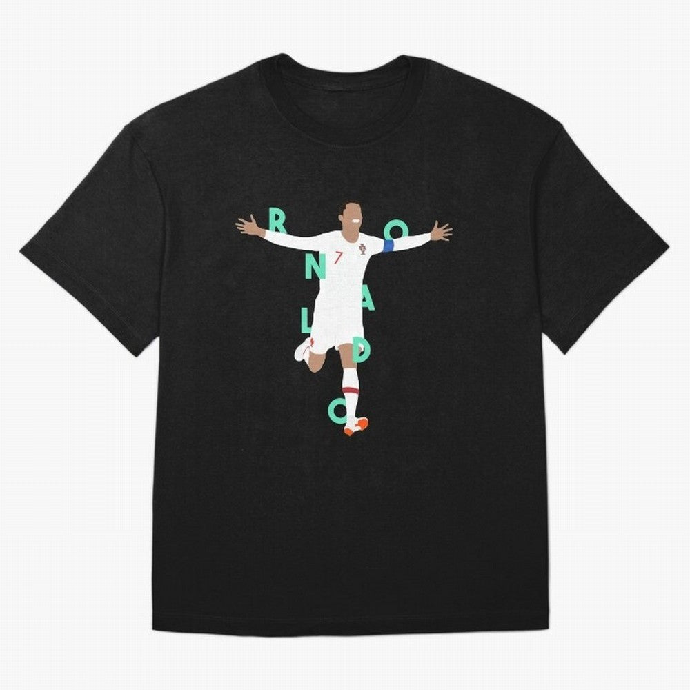 Ronaldo (Mint Green) Oversized T-Shirt Back the Journey through FIFA World Cup 2026 Group Stage Spirit, Centered on Germany, Messi and Cristiano Ronaldo, Game Day Rituals, Football Legends, Country Pride and the Road to the Final; Great for