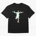 Ronaldo (Mint Green) Oversized T-Shirt Back the Journey through FIFA World Cup 2026 Group Stage Spirit, Centered on Germany, Messi and Cristiano Ronaldo, Game Day Rituals, Football Legends, Country Pride and the Road to the Final; Great for