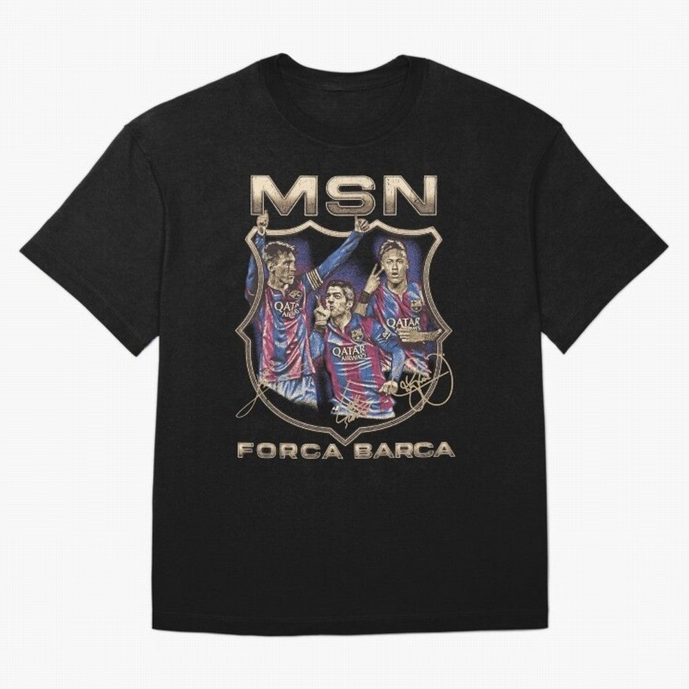 MSN of Barcelona Classic T-Shirt Elevate Match Day Hype around FIFA World Cup 2026, Cristiano Ronaldo, Haaland and CR7, England, France and Netherlands, Stadium Chants, National Pride, Trophy Dreams and Unforgettable Football Memories; Ideal for