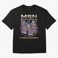 MSN of Barcelona Classic T-Shirt Elevate Match Day Hype around FIFA World Cup 2026, Cristiano Ronaldo, Haaland and CR7, England, France and Netherlands, Stadium Chants, National Pride, Trophy Dreams and Unforgettable Football Memories; Ideal for