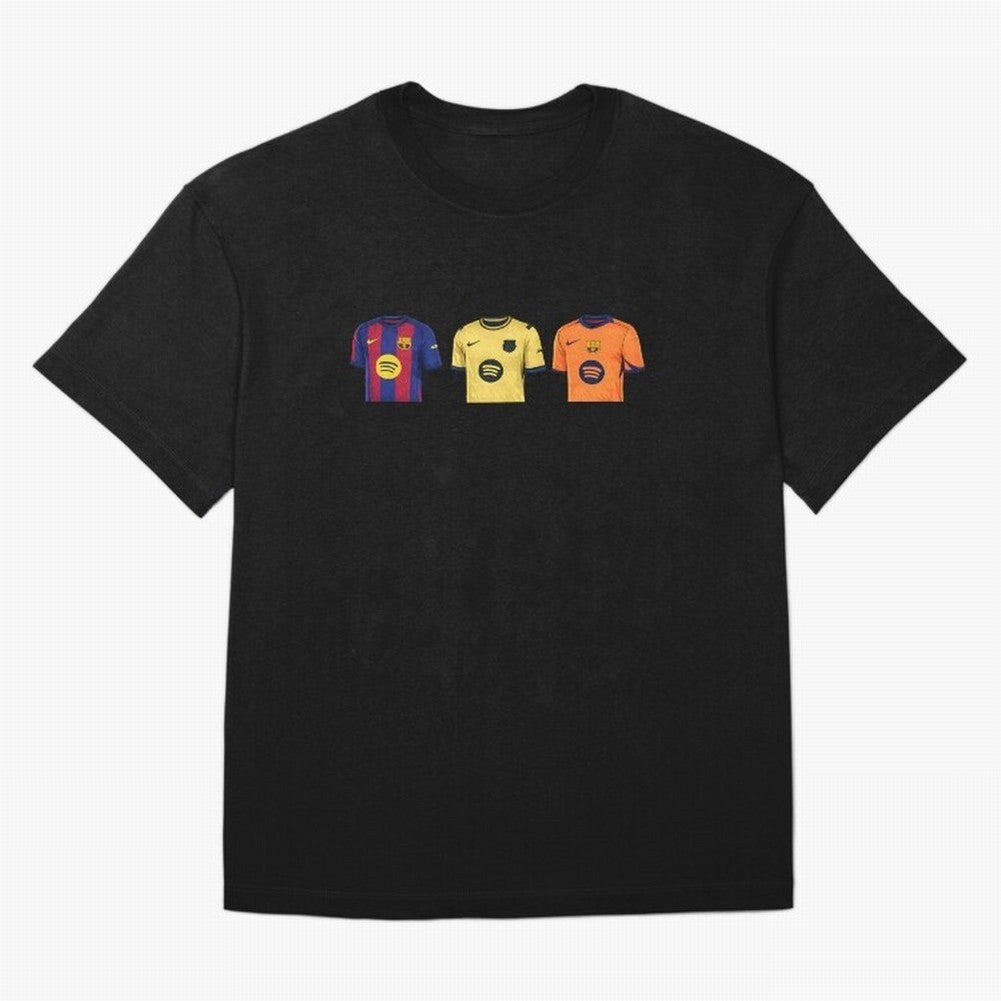 Barca 2526 Jersey Trio Classic T-Shirt Share FIFA World Cup 2026 Group Stage Built around Haaland, Portugal Energy, Football Festival Excitement, Trophy Ambitions, Country Rivalries and Star Player Buzz; Perfect for People Who Love Argentina,