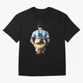Soccer football lionel messi Barcellona Argentina illustration Oversized T-Shirt Carry the Dream of the FIFA World Cup 2026 Journey through Neymar Highlights, Germany Pride, Match Day Excitement, Supporter Culture, Golden Goals and Global Football