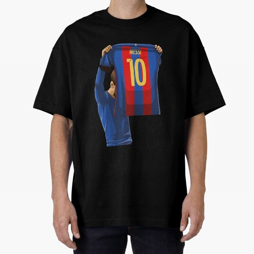 Lionel Messi Oversized T-Shirt Carry National Pride through FIFA World Cup 2026 USA Canada Mexico Driven by Cristiano Ronaldo, Haaland and CR7, Spain and Netherlands Energy, Retro Football Energy, Iconic Rivalries, Trophy Chase Drama and Stadium