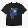 Lionel Messi Oversized T-Shirt Carry National Pride through FIFA World Cup 2026 USA Canada Mexico Driven by Cristiano Ronaldo, Haaland and CR7, Spain and Netherlands Energy, Retro Football Energy, Iconic Rivalries, Trophy Chase Drama and Stadium