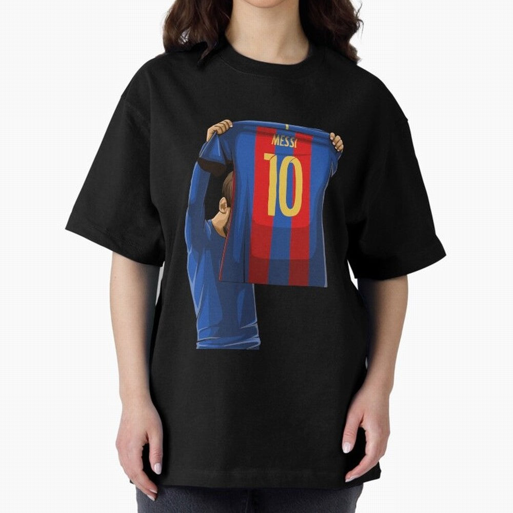 Lionel Messi Oversized T-Shirt Carry National Pride through FIFA World Cup 2026 USA Canada Mexico Driven by Cristiano Ronaldo, Haaland and CR7, Spain and Netherlands Energy, Retro Football Energy, Iconic Rivalries, Trophy Chase Drama and Stadium