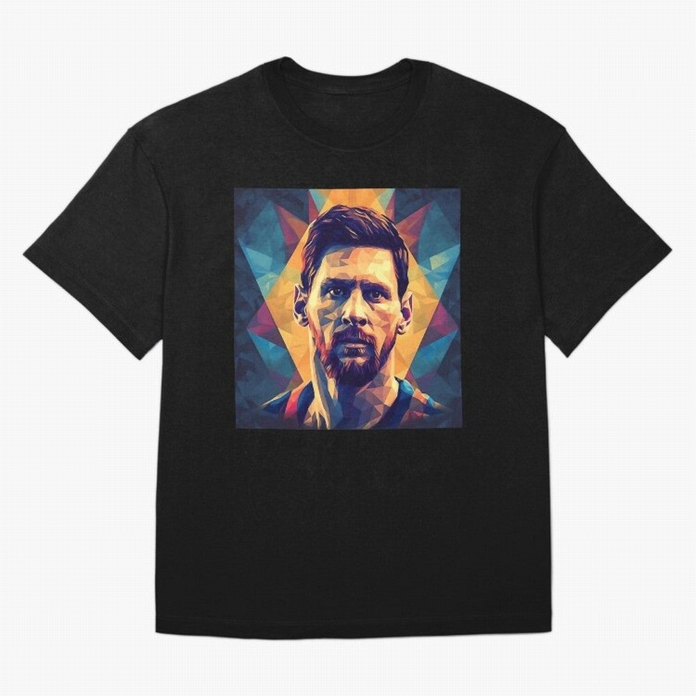 Lionel Messi Portrait Vector Art Classic T-Shirt Discover Global Football Passion for FIFA World Cup 2026 USA Canada Mexico, Connected to Messi, France, Football History, Final Match Energy, Crowd Noise and Once in a Lifetime Moments; Made for