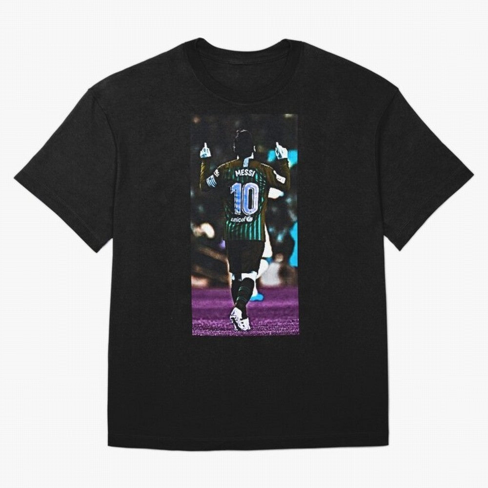 Lionel Messi Oversized T-Shirt Bring Trophy Dreams to the FIFA World Cup 2026 Group Stage Journey through Mbappe Highlights, Spain Pride, Stadium Chants, National Pride, Trophy Dreams and Unforgettable Football Memories; Made for Collectors Who