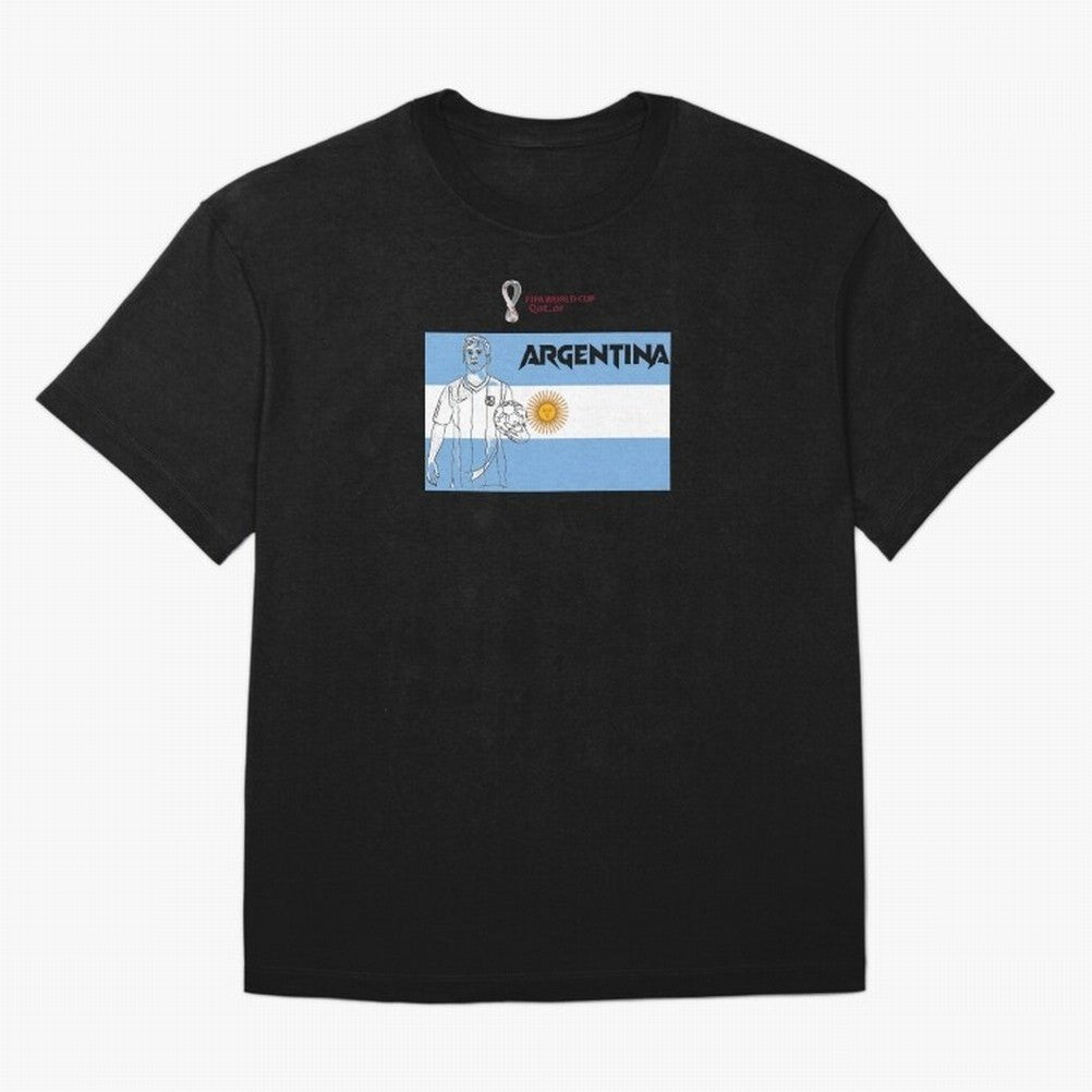 Argentina - FIFA World Cup - Qatar 2022 Oversized T-Shirt Capture Stadium Memories from FIFA World Cup 2026 USA Canada Mexico Highlighting Messi and Cristiano Ronaldo, Germany Energy, Sports Nostalgia, International Competition, Famous Players and