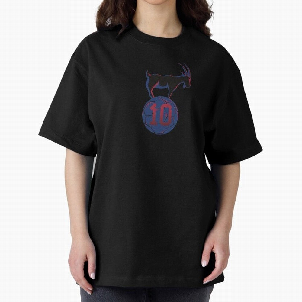 Messi 10 GOAT (Blue Soccer Ball FCB Futbol) Classic T-Shirt Celebrate Classic Football Spirit in Global Football Passion for FIFA World Cup 2026 USA Canada Mexico, Connected to Cristiano Ronaldo, Haaland and CR7, Spain and Netherlands, Soccer