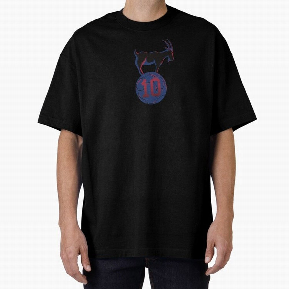 Messi 10 GOAT (Blue Soccer Ball FCB Futbol) Classic T-Shirt Celebrate Classic Football Spirit in Global Football Passion for FIFA World Cup 2026 USA Canada Mexico, Connected to Cristiano Ronaldo, Haaland and CR7, Spain and Netherlands, Soccer