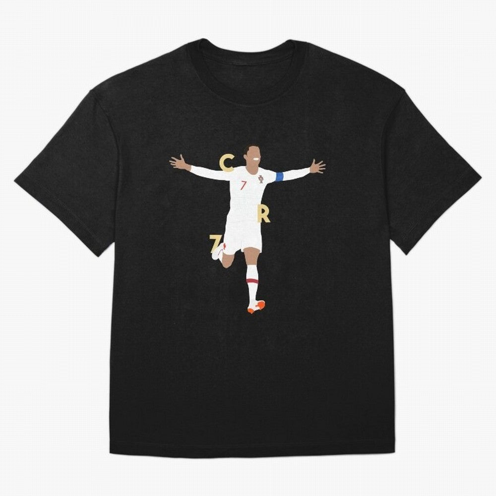 CR7 (Gold) Classic T-Shirt Support Your Favorite Stars during Match Day Hype around FIFA World Cup 2026 Group Stage, Messi and Cristiano Ronaldo, Argentina, France and Brazil, Sports Nostalgia, International Competition, Famous Players and