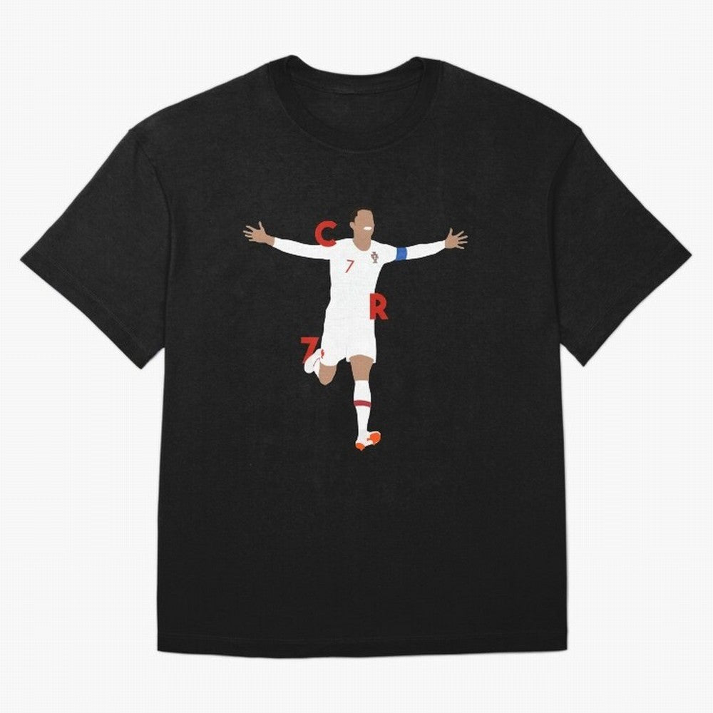 CR7 Classic T-Shirt Honor Football Greatness during Match Day Hype around FIFA World Cup 2026, Mbappe, Portugal, Spain and Germany, Soccer Culture, Superstar Moments, National Team Dreams and Competitive Fire; Ideal for Fans Who Follow Messi,