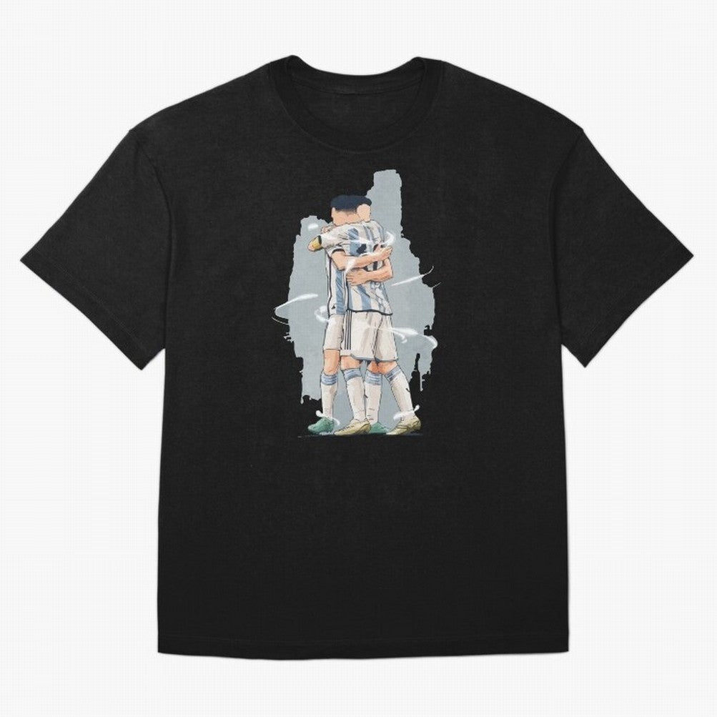 Messi with his fan Julian Alvarez World Cup 2022 Classic T-Shirt Spotlight the FIFA World Cup 2026 Journey through Messi, CR7 and Mbappe Highlights, England, France and Netherlands Pride, Football Passion, Legendary Performances, Festival Vibes and