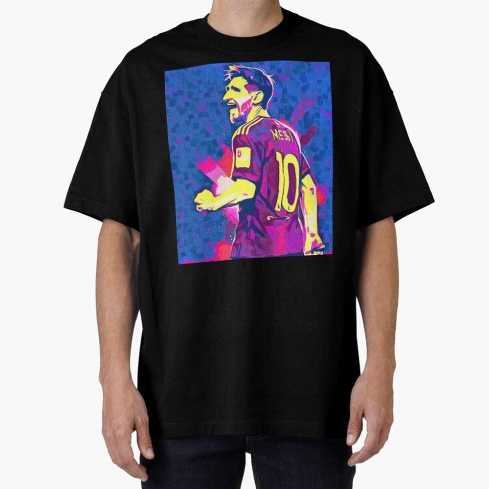 Lionel Messi art Oversized T-Shirt Make Your Look Match the FIFA World Cup 2026 Group Stage Journey through Mbappe and Neymar Highlights, Germany Pride, Football Passion, Legendary Performances, Festival Vibes and Supporter Community; Made for Die