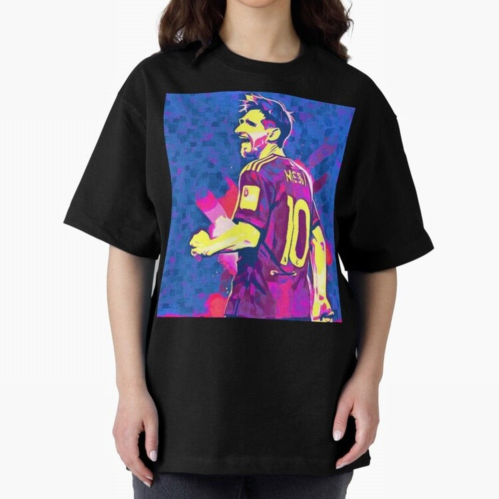 Lionel Messi art Oversized T-Shirt Make Your Look Match the FIFA World Cup 2026 Group Stage Journey through Mbappe and Neymar Highlights, Germany Pride, Football Passion, Legendary Performances, Festival Vibes and Supporter Community; Made for Die