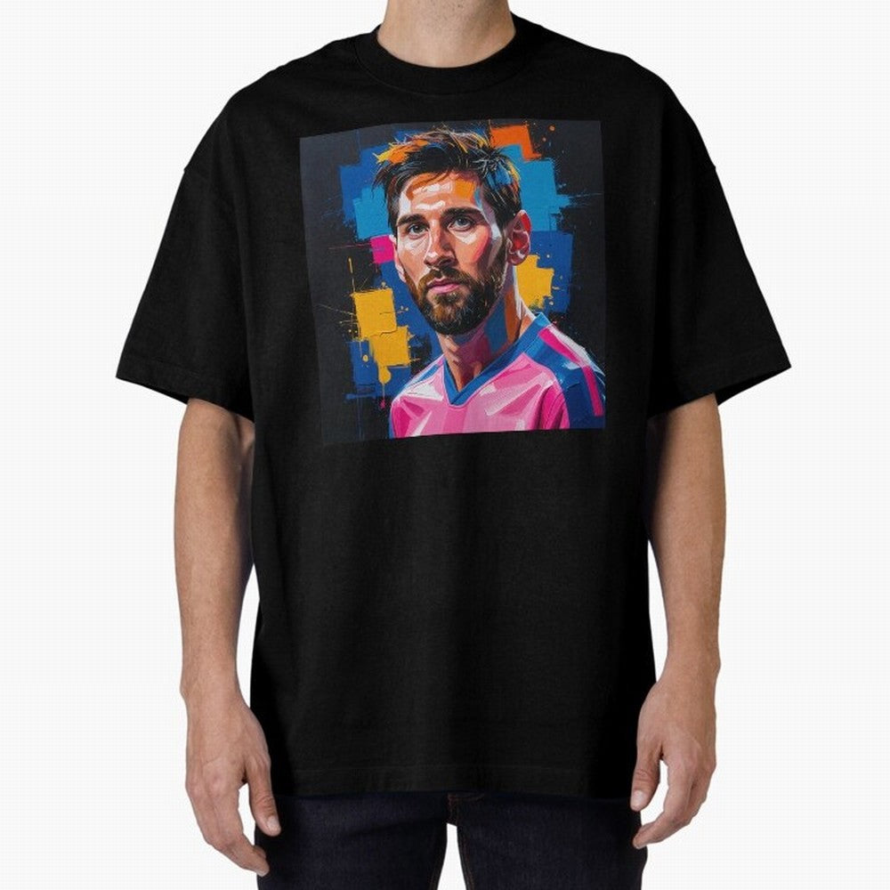 Vibrant Artistic Portrait of Lionel Messi (GOAT) - Digital painting (Version 4) Classic T-Shirt Treasure FIFA World Cup 2026 Group Stage Filled with Mbappe, France and Portugal Energy, Match Day Excitement, Supporter Culture, Golden Goals and