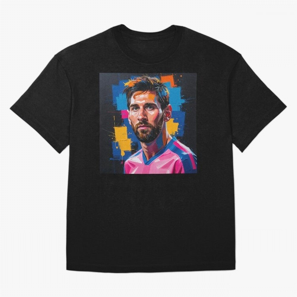 Vibrant Artistic Portrait of Lionel Messi (GOAT) - Digital painting (Version 4) Classic T-Shirt Treasure FIFA World Cup 2026 Group Stage Filled with Mbappe, France and Portugal Energy, Match Day Excitement, Supporter Culture, Golden Goals and