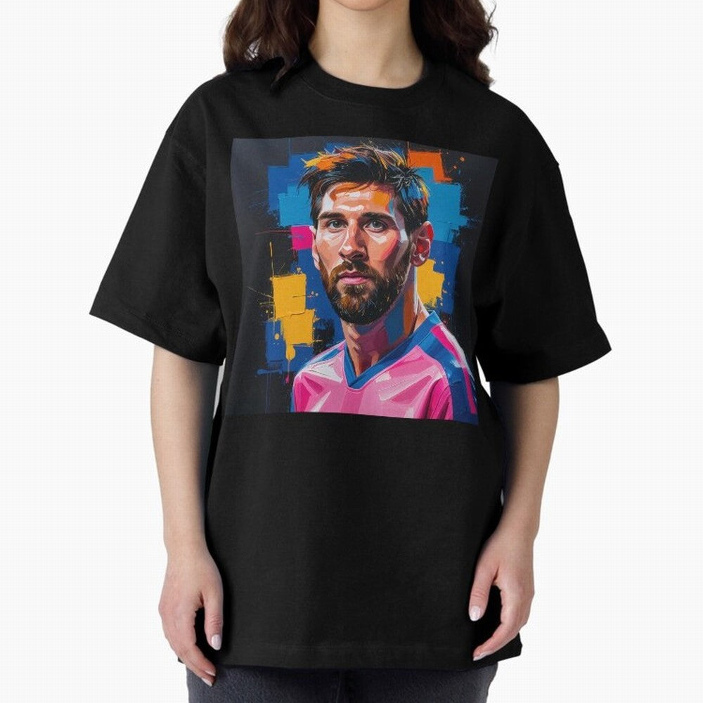 Vibrant Artistic Portrait of Lionel Messi (GOAT) - Digital painting (Version 4) Classic T-Shirt Treasure FIFA World Cup 2026 Group Stage Filled with Mbappe, France and Portugal Energy, Match Day Excitement, Supporter Culture, Golden Goals and