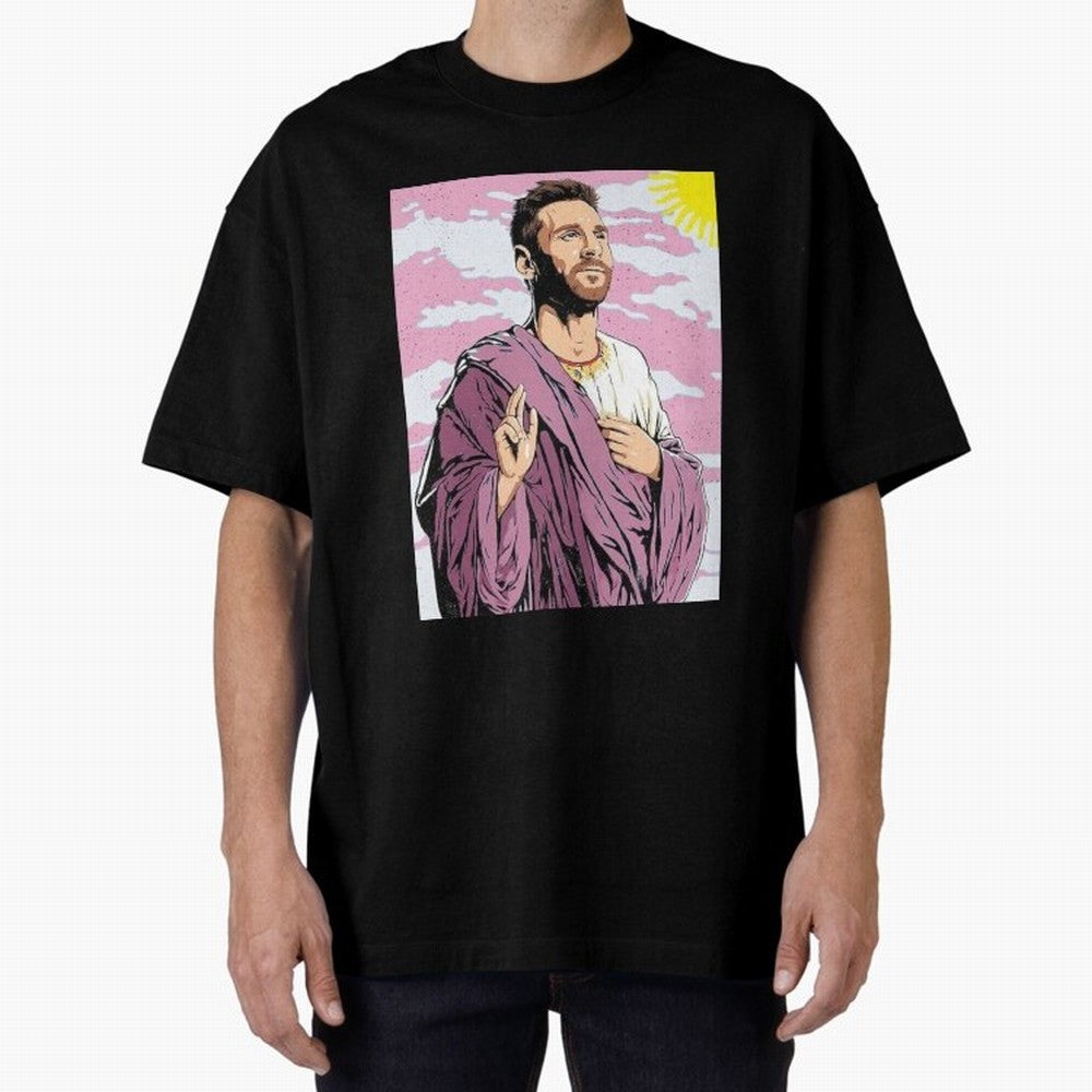 Messi the best Oversized T-Shirt Enjoy Global Football Passion for FIFA World Cup 2026 USA Canada Mexico, with Haaland, Brazil, Portugal and Argentina, Stadium Memories, Football Loyalty, International Chants and Championship Tradition; Ideal for