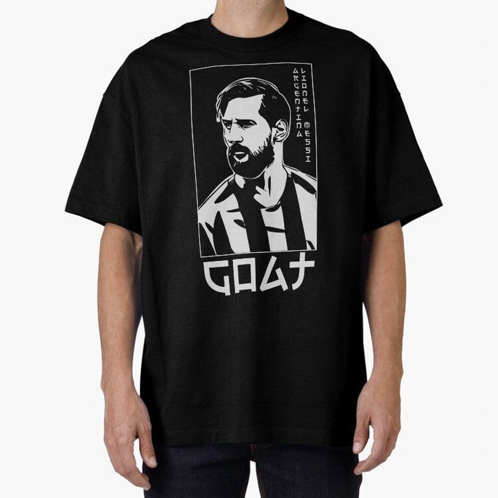 Lionel Messi Japanese Style Portrait art illustration Classic T-Shirt Make Your Look Match FIFA World Cup 2026 Spirit, with England, France and Netherlands, Mbappe, Vintage Soccer Flavor, Modern Football Stars, National Flags and Final Night