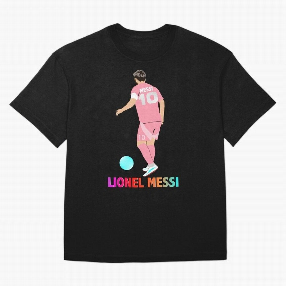 Lionel Messi illustration Oversized T-Shirt Capture FIFA World Cup 2026 Group Stage for Fans of Haaland and England and Germany, Bringing Football Passion, Legendary Performances, Festival Vibes and Supporter Community; Made for Die Hard