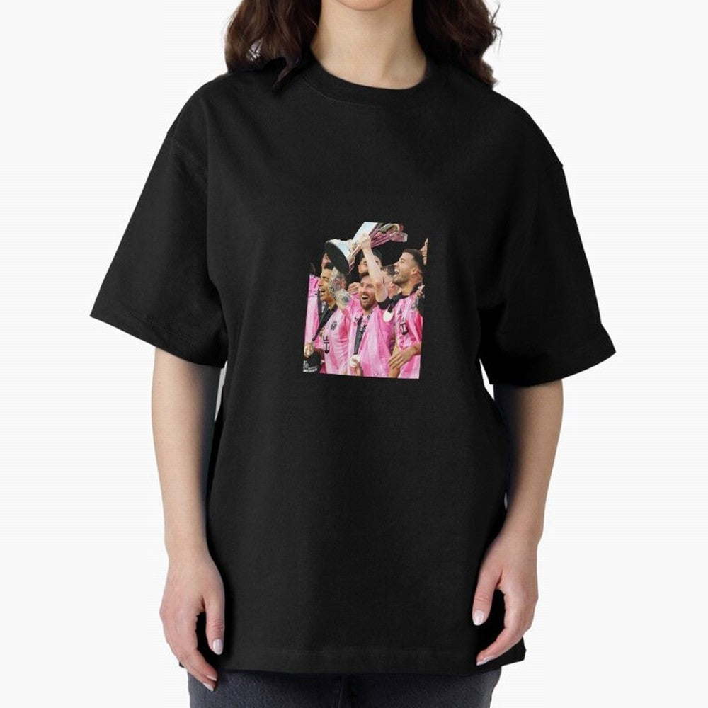 Inter Miami MLS Oversized T-Shirt Celebrate the FIFA World Cup 2026 Journey through Mbappe Highlights, Portugal, Spain and Germany Pride, Football History, Final Match Energy, Crowd Noise and Once in a Lifetime Moments; Perfect for Supporters Who