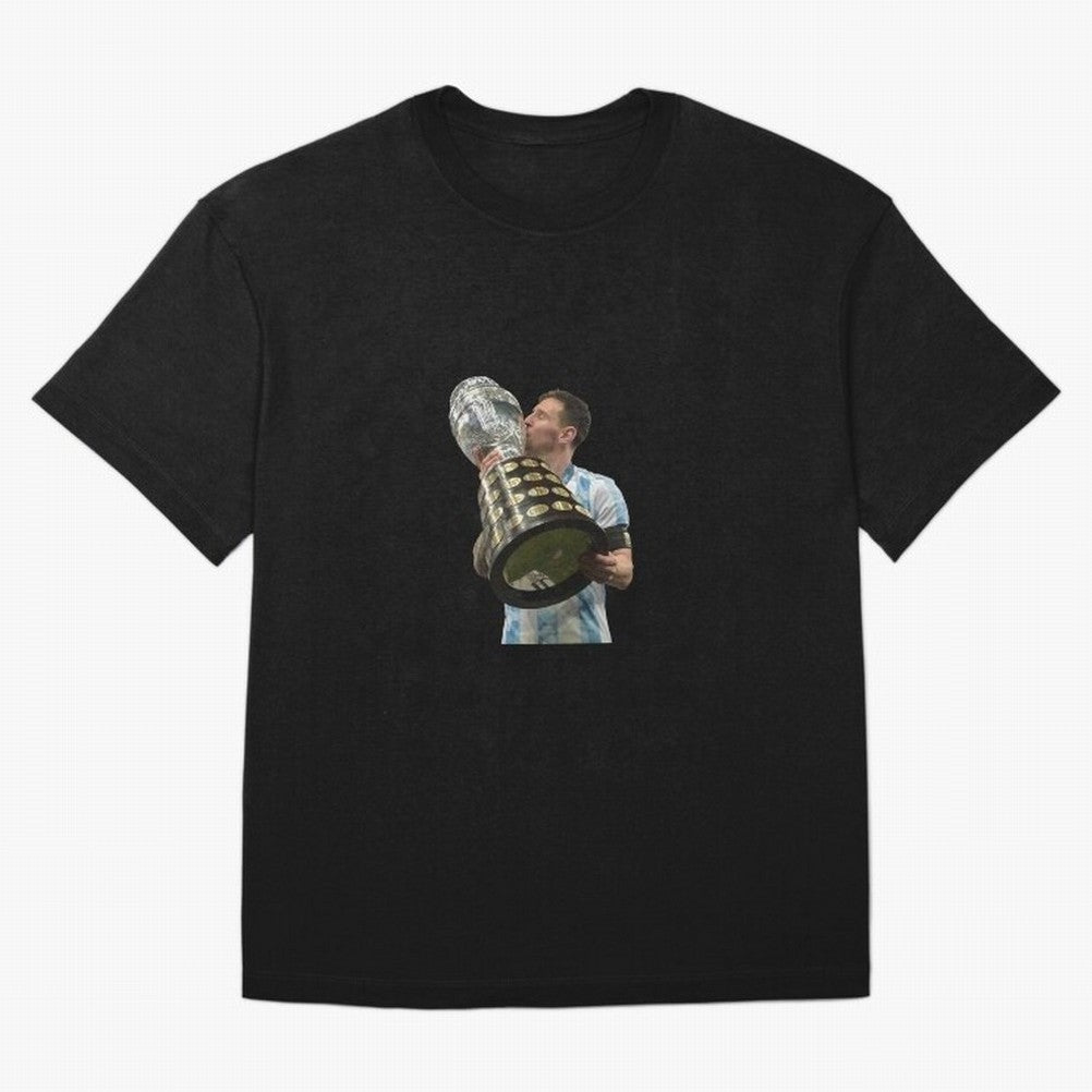 Messi Cup Oversized T-Shirt Make Your Look Match FIFA World Cup 2026 Group Stage Spirit, Inspired by Argentina, Haaland, Vintage Soccer Flavor, Modern Football Stars, National Flags and Final Night Emotion; Great for Watch Parties, Sports Bars,