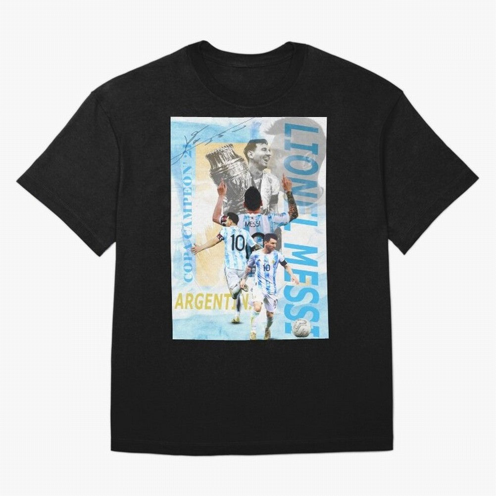 Lionel Messi Argentina Champion Poster Classic T-Shirt Enjoy Global Football Passion for FIFA World Cup 2026, Built around Neymar, Netherlands, Football Festival Excitement, Trophy Ambitions, Country Rivalries and Star Player Buzz; Perfect for