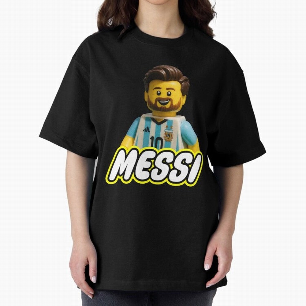 Block Leo Oversized T-Shirt Celebrate FIFA World Cup 2026 for Fans of Messi and England and Germany, Bringing Football Festival Excitement, Trophy Ambitions, Country Rivalries and Star Player Buzz; Perfect for Supporters Who Want Bold Football