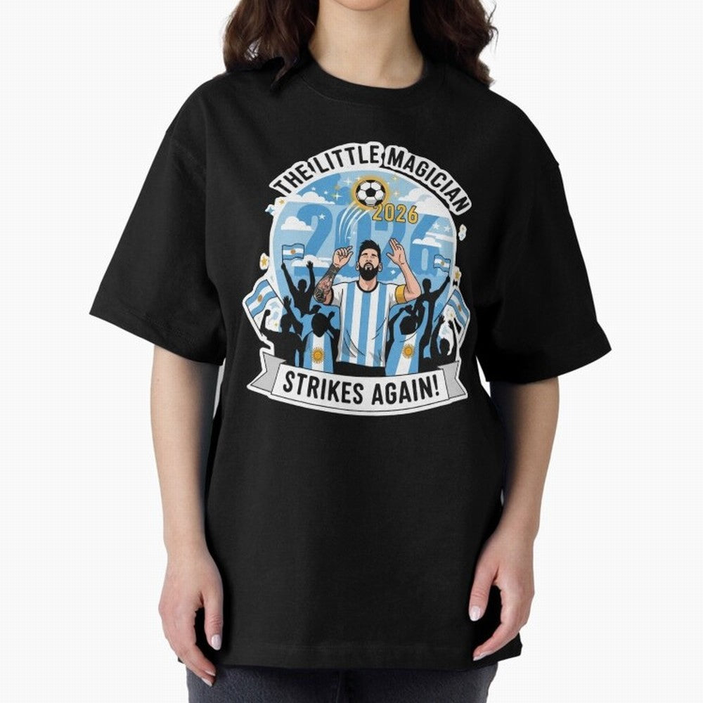 Messi - the little magician strikes again Classic T-Shirt Celebrate Fan Culture around FIFA World Cup 2026 for Fans of Mbappe and Neymar and France and Portugal, Bringing Worldwide Fan Energy, Dramatic Goals, Stadium Lights and Championship