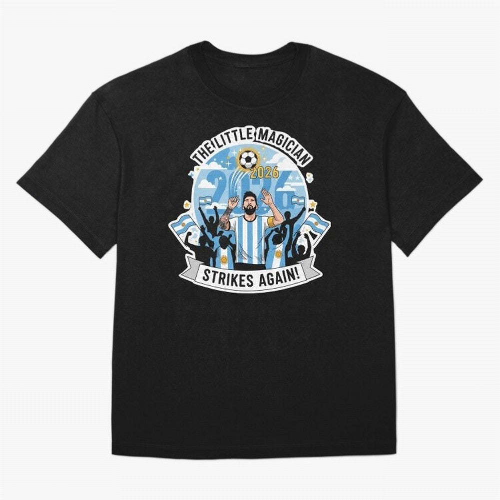 Messi - the little magician strikes again Classic T-Shirt Celebrate Fan Culture around FIFA World Cup 2026 for Fans of Mbappe and Neymar and France and Portugal, Bringing Worldwide Fan Energy, Dramatic Goals, Stadium Lights and Championship