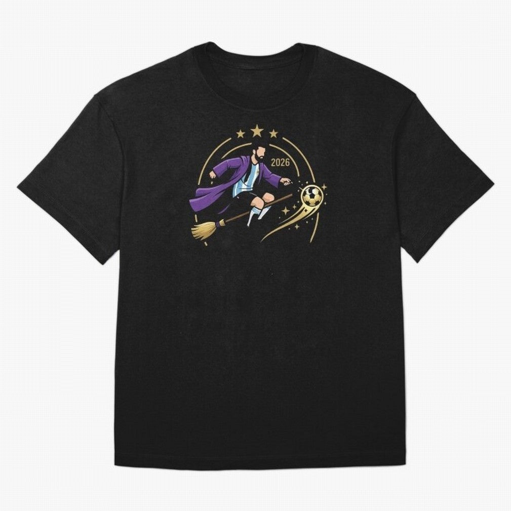 Messi X Harry Potter Classic T-Shirt Cheer through Every Moment of the FIFA World Cup 2026 USA Canada Mexico Journey through Neymar Highlights, Portugal, Spain and Germany Pride, Retro Football Energy, Iconic Rivalries, Trophy Chase Drama and