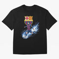 FC Barcelona Champs - The Goat Edition Oversized T-Shirt Celebrate National Team Dreams in FIFA World Cup 2026 Spirit, with Netherlands, Neymar, Haaland and Cristiano Ronaldo, Classic Soccer Heritage, Championship Pressure, Fan Loyalty and