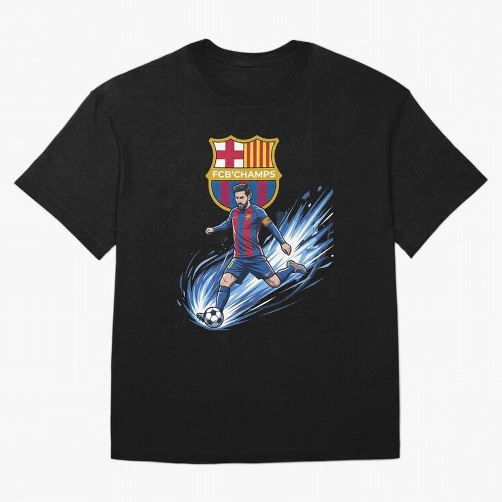 FC Barcelona Champs - The Goat Edition Oversized T-Shirt Celebrate National Team Dreams in FIFA World Cup 2026 Spirit, with Netherlands, Neymar, Haaland and Cristiano Ronaldo, Classic Soccer Heritage, Championship Pressure, Fan Loyalty and