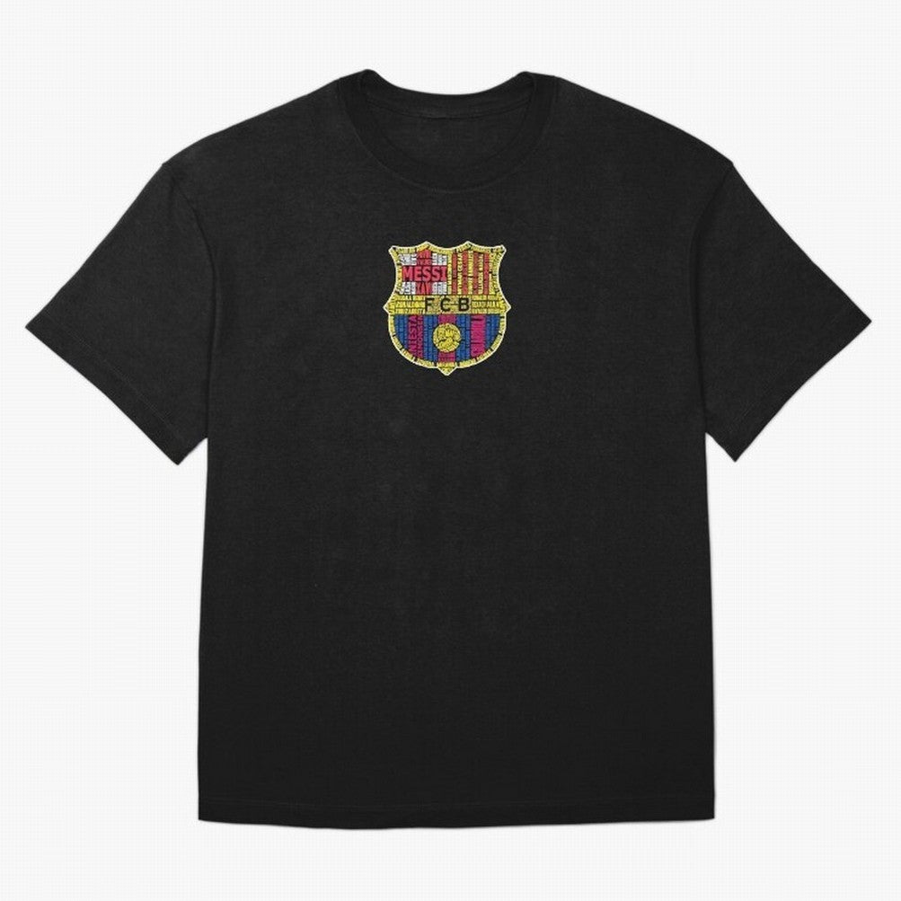 BAR-CE-LON-A Logo FC Merchandise Classic T-Shirt Back the Journey through FIFA World Cup 2026 Spirit, Highlighting Brazil, Portugal and Argentina, Neymar, Stadium Chants, National Pride, Trophy Dreams and Unforgettable Football Memories; Great for