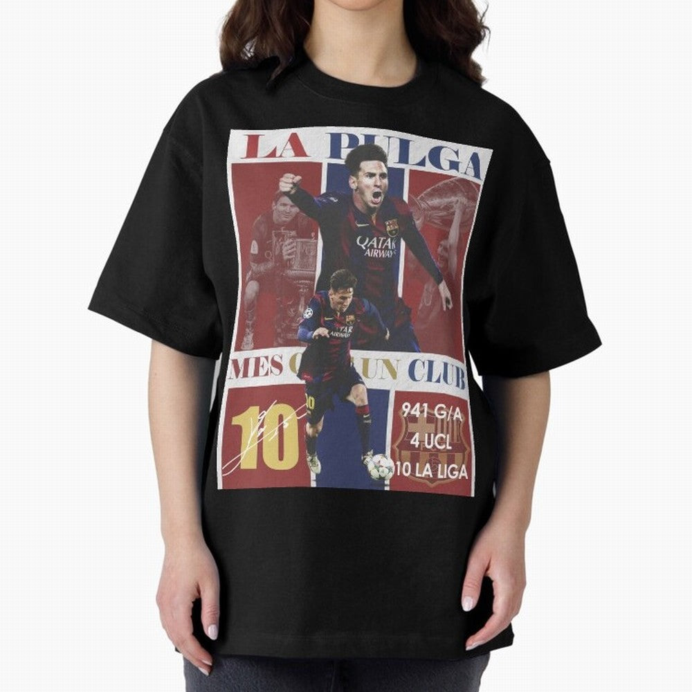 Lionel Messi 2015 Barcelona Poster- Iconic La Liga Hero Art Print Classic T-Shirt Celebrate Global Passion for FIFA World Cup 2026 USA Canada Mexico for Fans of CR7 and Messi and Spain and Netherlands, Bringing Football History, Final Match Energy,