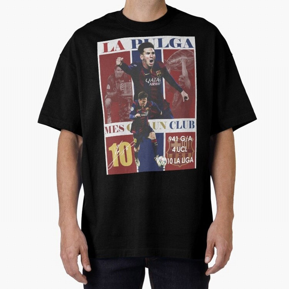 Lionel Messi 2015 Barcelona Poster- Iconic La Liga Hero Art Print Classic T-Shirt Celebrate Global Passion for FIFA World Cup 2026 USA Canada Mexico for Fans of CR7 and Messi and Spain and Netherlands, Bringing Football History, Final Match Energy,