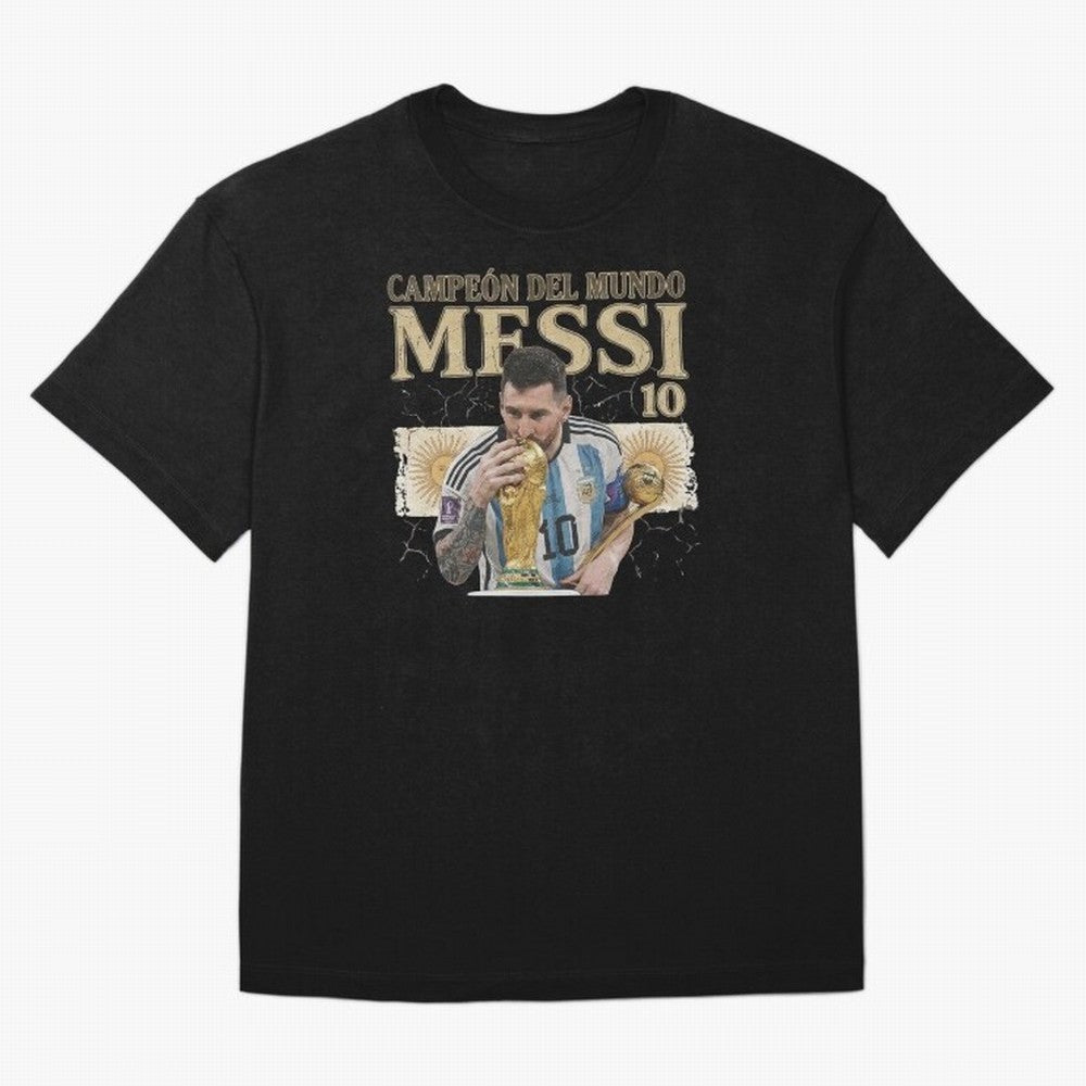 Lionel Messi World Cup 2022 Winner Vintage Art - Argentina 10 Classic T-Shirt Show Passion for the Stars of Match Day Hype around FIFA World Cup 2026 Group Stage, Neymar, Haaland and Cristiano Ronaldo, Brazil, Stadium Chants, National Pride, Trophy