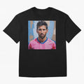 Vibrant Artistic Portrait of Lionel Messi (GOAT) - Digital painting (Version 2) Classic T-Shirt Show Championship Spirit for FIFA World Cup 2026 Capturing Haaland and Mbappe, Spain and Netherlands Energy, Football Festival Excitement, Trophy