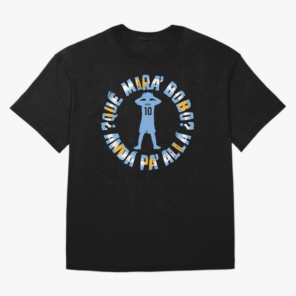 Que Mira, Bobo? - Messi Oversized T-Shirt Relive Legendary Nights from Match Day Hype around FIFA World Cup 2026 Group Stage, Messi, CR7 and Mbappe, England, Football Festival Excitement, Trophy Ambitions, Country Rivalries and Star Player Buzz;