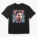 Lionel Messi Portrait Abstract Digital Art Football Player Classic T-Shirt Bring a Champion Mindset to Match Day Hype around FIFA World Cup 2026, CR7 and Messi, Germany, Stadium Chants, National Pride, Trophy Dreams and Unforgettable Football