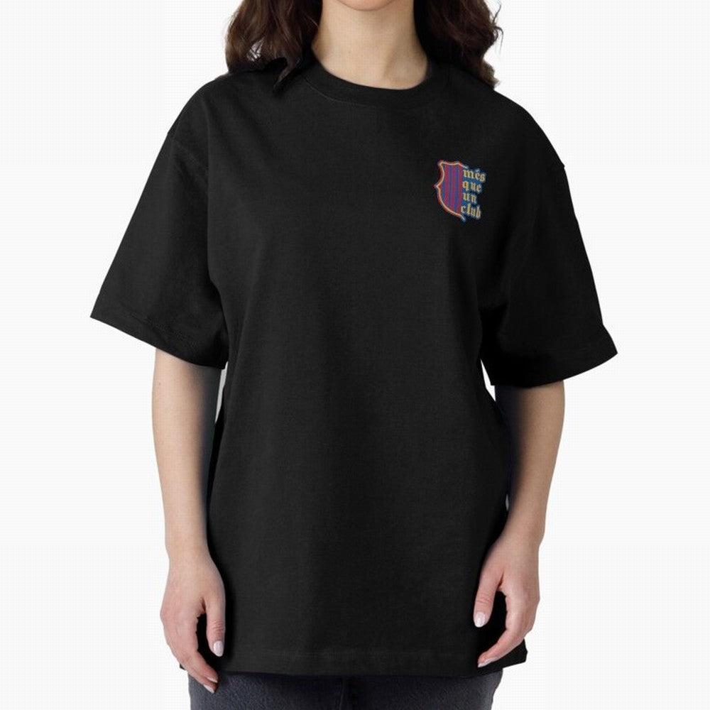 Barca Mes Que Un Club Badge Classic T-Shirt Celebrate Rivalries and Pride in FIFA World Cup 2026 Group Stage Spirit, Centered on England, France and Netherlands, Messi, Soccer Culture, Superstar Moments, National Team Dreams and Competitive Fire;