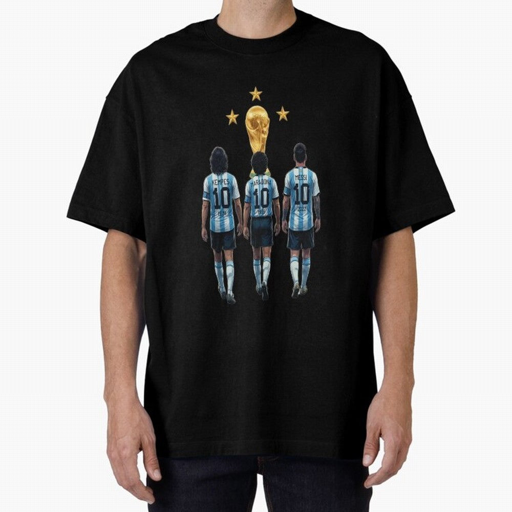 Great captains of the Argentine national team Classic T-Shirt Honor the Football Icons of Match Day Hype around FIFA World Cup 2026 USA Canada Mexico, Messi and Cristiano Ronaldo, Argentina, Classic Soccer Heritage, Championship Pressure, Fan