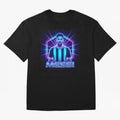?Argentina Football Legend Messi Cyberpunk Retro Futurist Design (Version 2) Classic T-Shirt Celebrate Golden Goal Energy in FIFA World Cup 2026 USA Canada Mexico for Fans of Haaland and Mbappe and Brazil, Portugal and Argentina, Bringing Sports