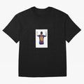 Lionel Messi Celebration Outline Barcelona FC Oversized T-Shirt Feel the Roar of Match Day Hype around FIFA World Cup 2026, Messi and Cristiano Ronaldo, France and Portugal, Retro Football Energy, Iconic Rivalries, Trophy Chase Drama and Stadium
